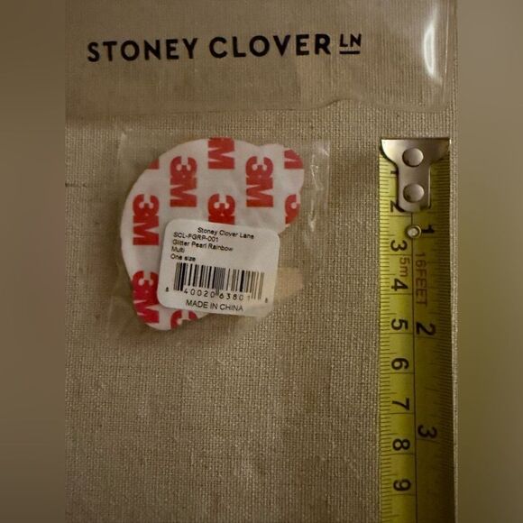 Stoney Clover Lane Embroidered Glitter Pearl rainbow  Patch NWT - Picture 2 of 2